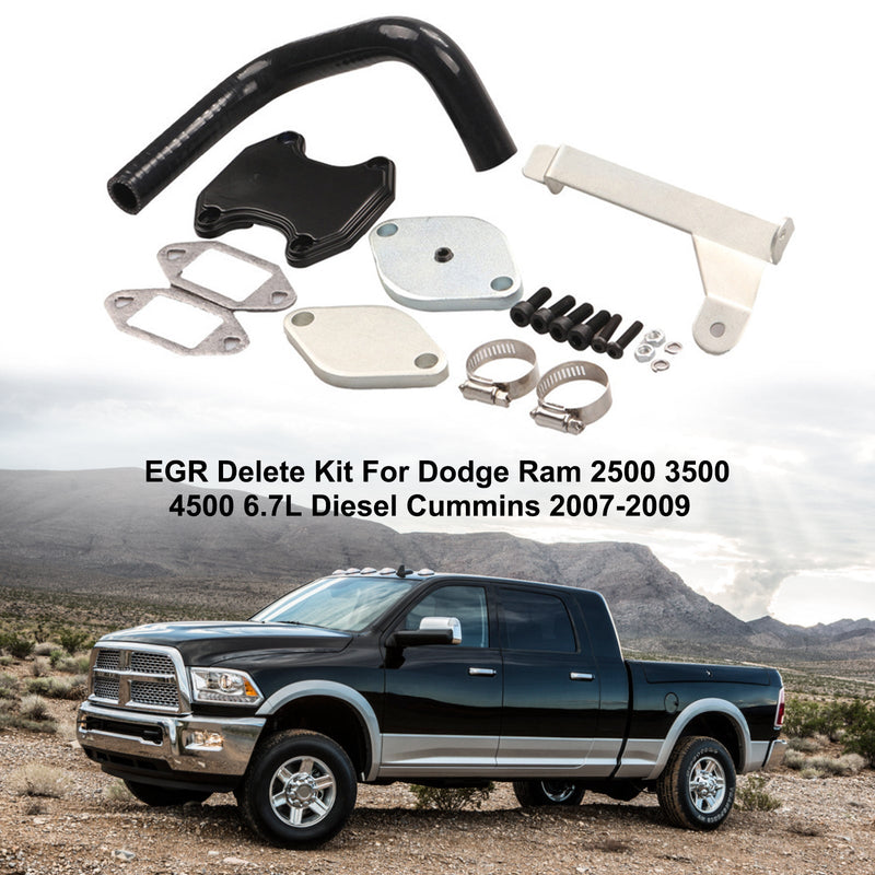 2007-2009 Dodge Ram 2500 3500 4500 6.7L Diesel Cummins EGR Delete Kit For Generic