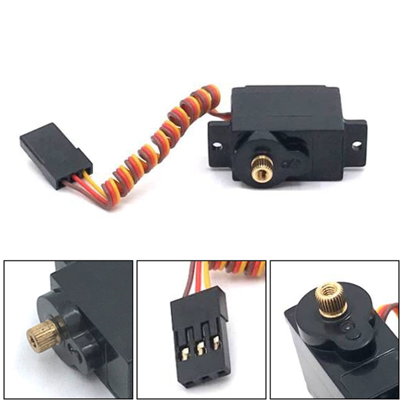 Engranaje de dirección servo de Metal negro para Wltoys 1/28 K969 K979 K989 K999 P929 RC Car