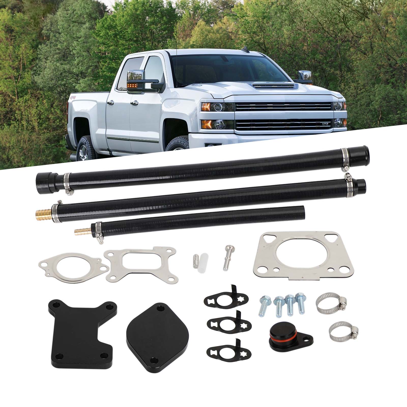 Chevy 2017-2019 GMC Duramax Diesel 6.6 L5P EGR Valve Cooler Delete Kit Generic