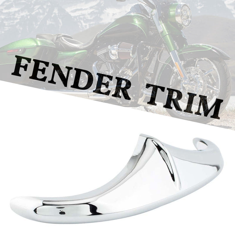 Touring FLHX FLTR Rear Front Fender Leading Edge Tip Trim Accent Chrome