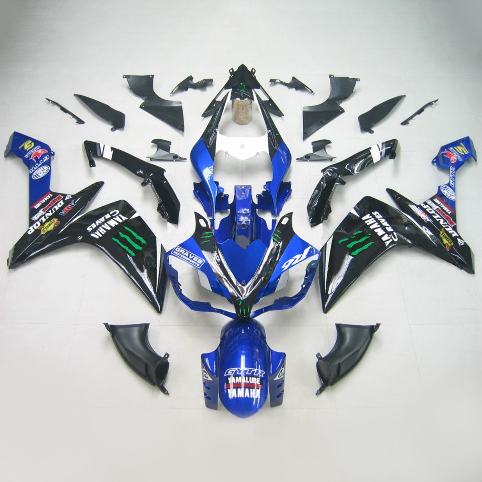 Kit Carenado Para Yamaha YZF 1000 R1 2007-2008 Genérico