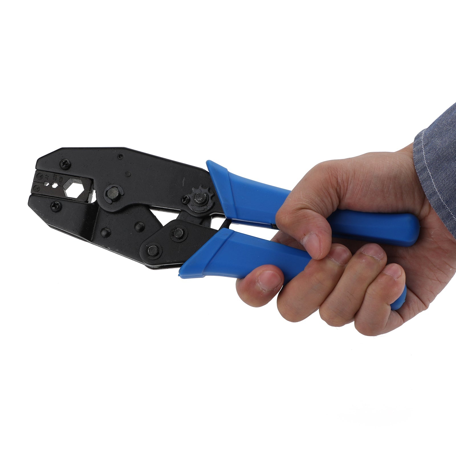 9'' Compression Coaxial Cable Professional Hex Crimping Tool Multifunctional for F-pin/Coax/BNC SMA Connectors RG Types