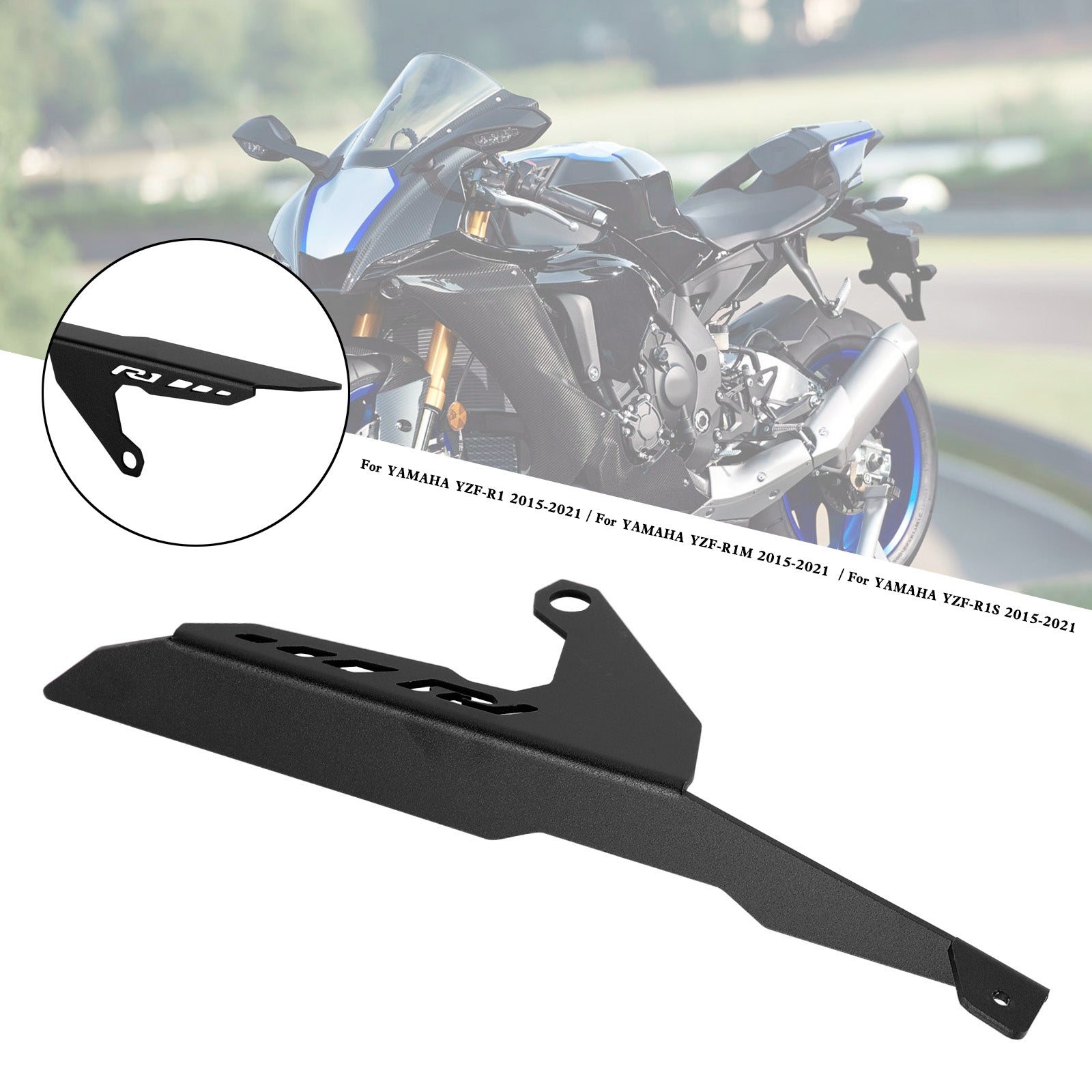 2015-2021 Yamaha YZF R1 R1M R1S Cubierta protectora de cadena de piñón trasero