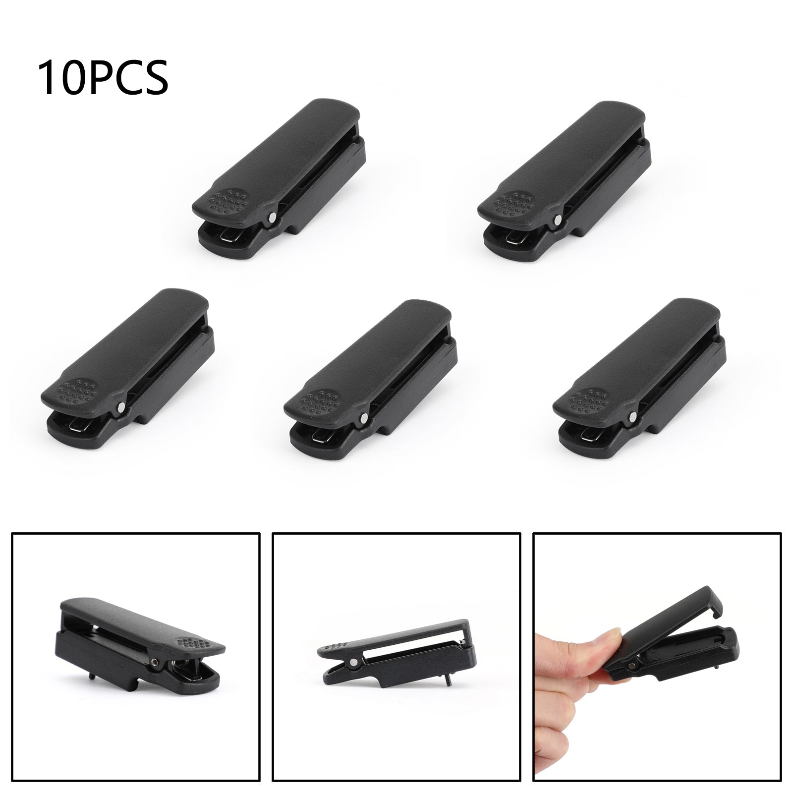 10PCS Back Clip Back Pocket Clip For BaoFeng BF A58 UV9R/9Rplus Walkie Talkie