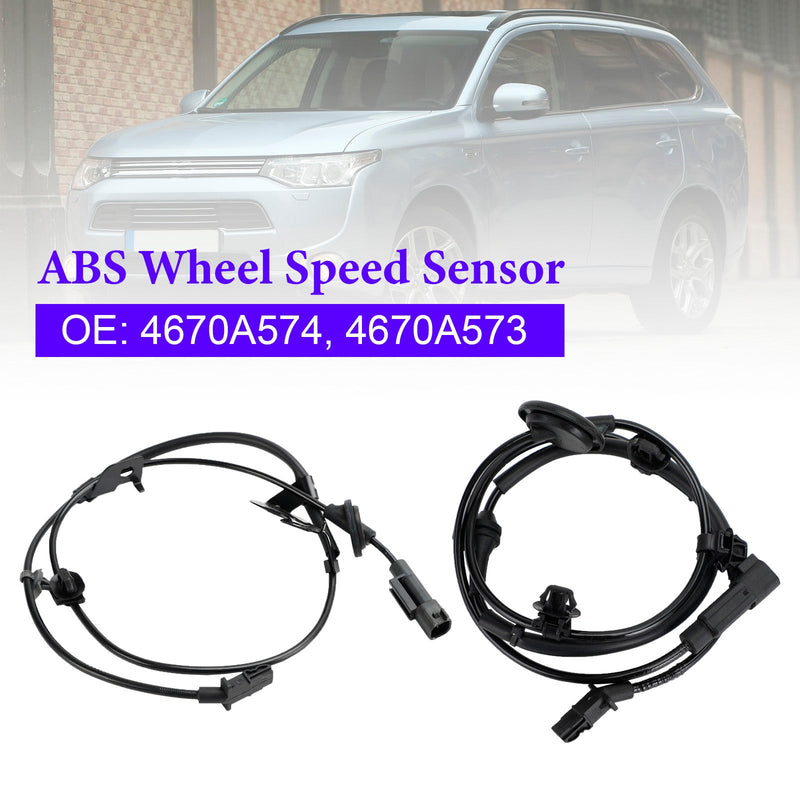 2 uds Sensor de velocidad ABS trasero izquierdo y derecho para Mitsubishi Outlander III 2010-On