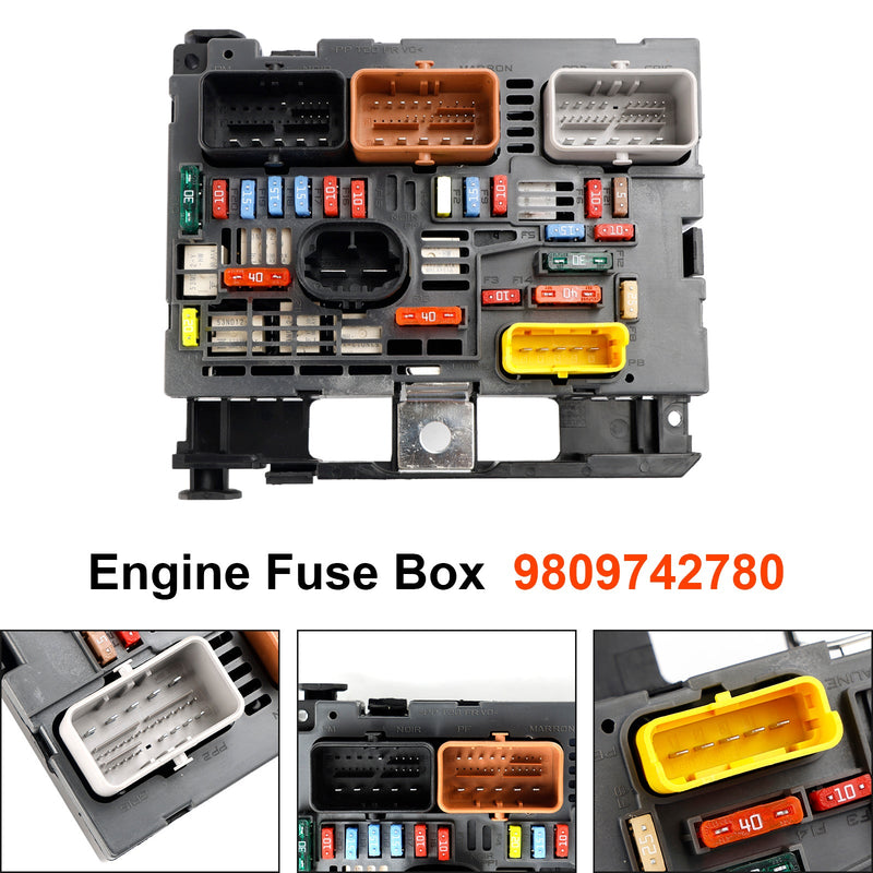Caja de fusibles BSM 9807028780 para Citroen C4 Peugeot 607 2004-2010