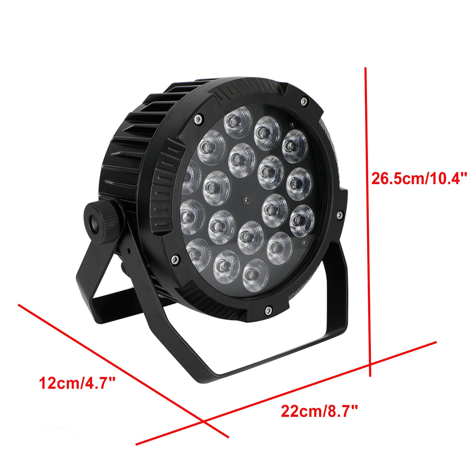 IP65 18x18w RGBW 4in1 LED Par Light Waterproof DMX DJ Disco Show Stage Lighting