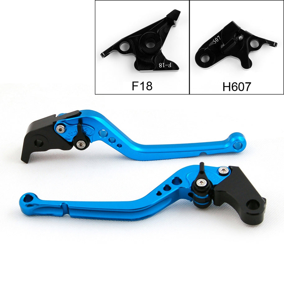 Long Brake Clutch Levers For Honda  07-13 CBR600F 11-13 CBF600/SA Black Generic