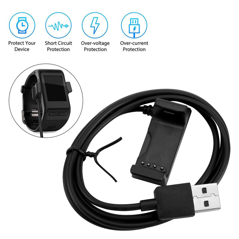 USB Charger Charging Dock Cable Fit for Garmin Vivoactive HR GPS Smart Watch