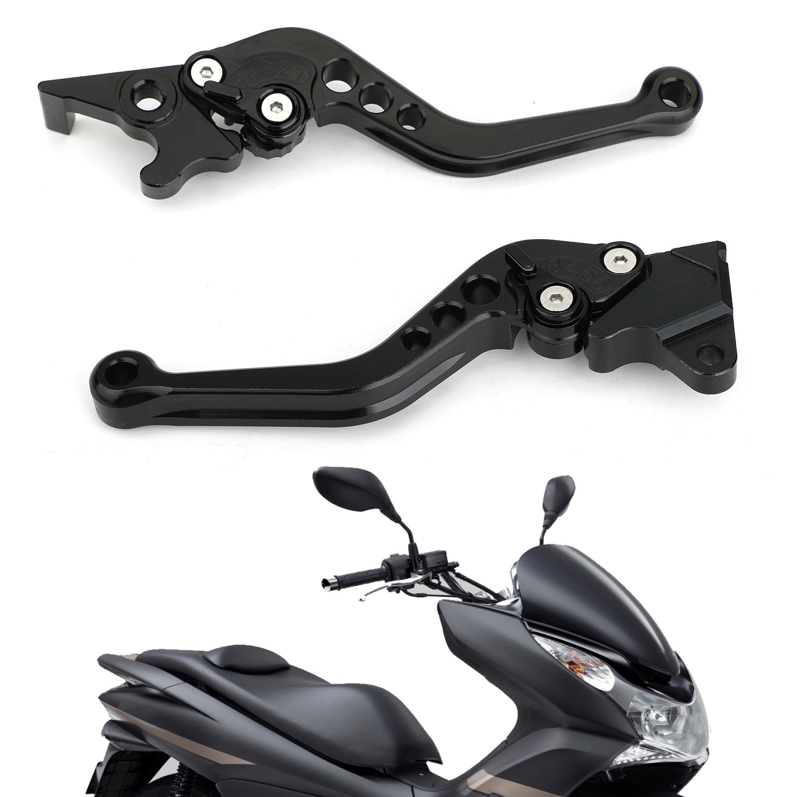 Brake Clutch Levers For HONDA PCX 125 Silver Generic