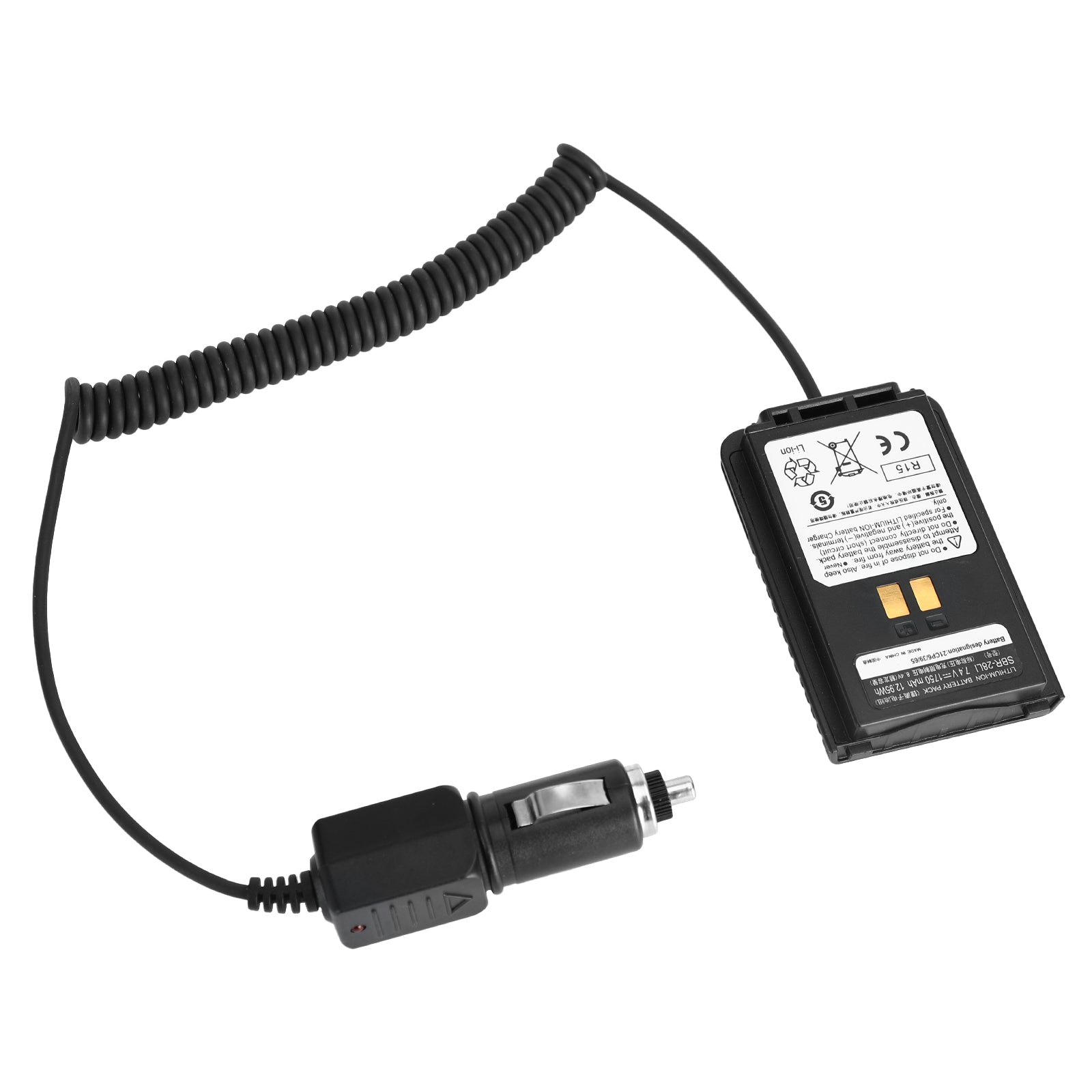 Eliminador de batería de cargador de coche Sbr-28Li para accesorios de Radio Talkie Ft4X Ft4Xr