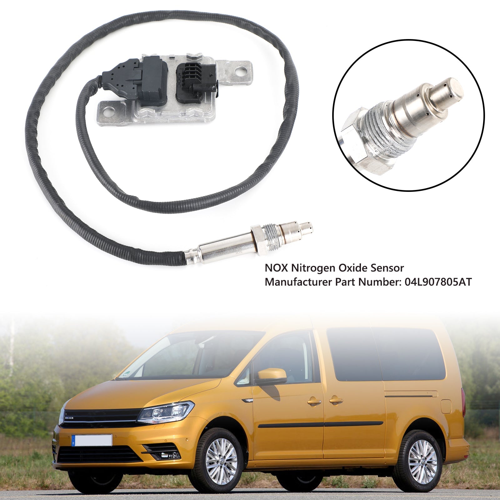 Sensor de óxido de nitrógeno NOX 04L907805AT para Volkswagen VW Caddy MK4 2015-2020 genérico