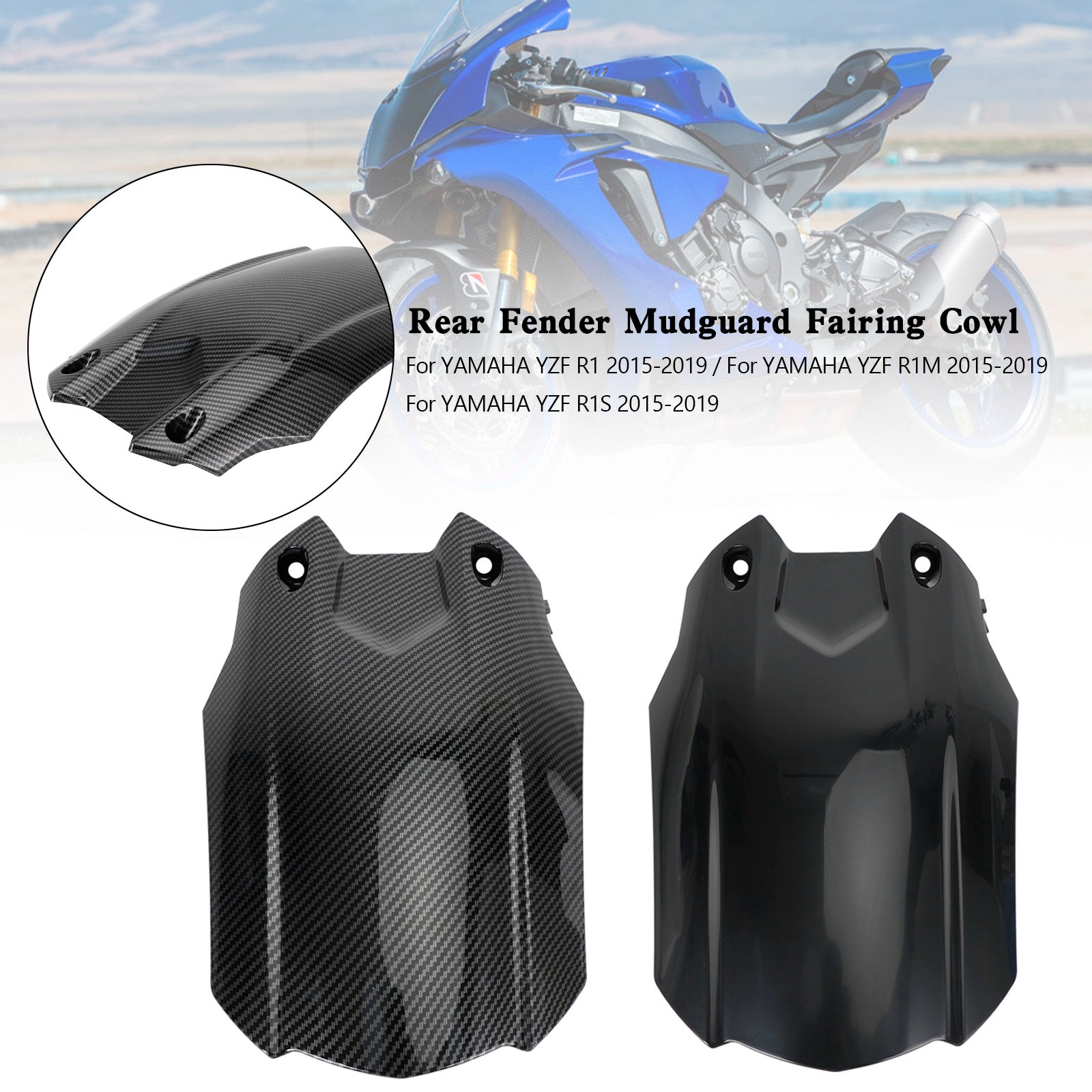 Guardabarros trasero carenado para YAMAHA YZF-R1 YZF R1M R1S 2015-2019