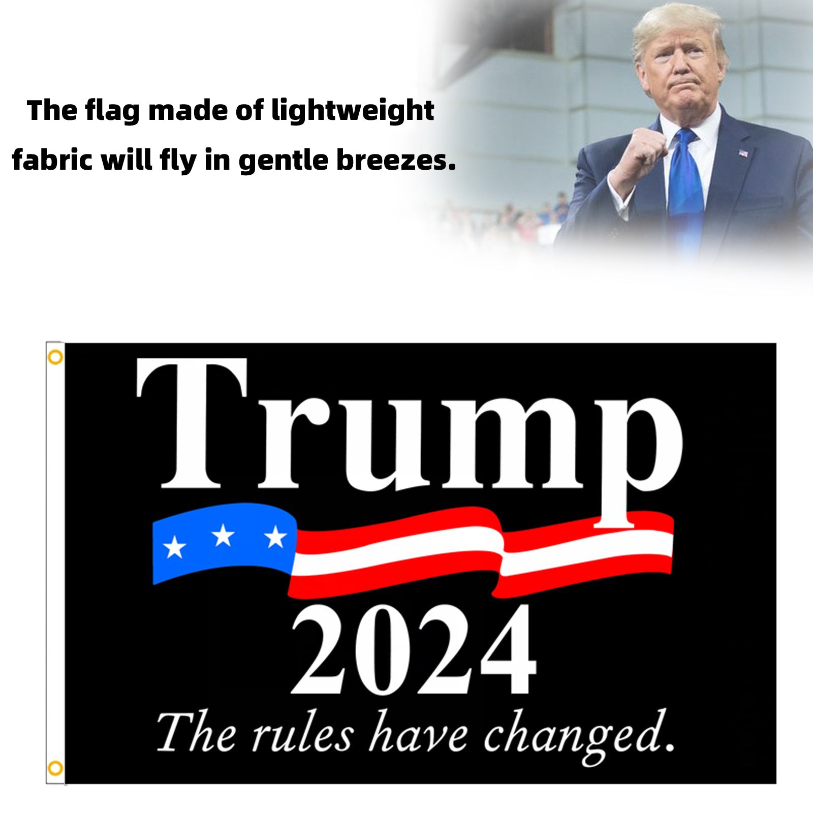 President Donald Trump Flag 2024 Keep Make America Great MAGA 3x5FT Banner