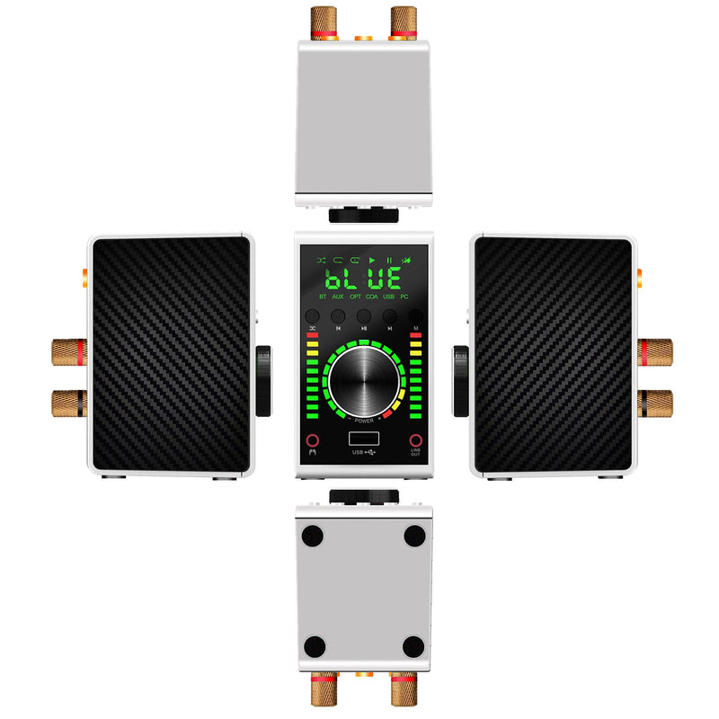 Mini amplificador Digital HiFi Audio Bluetooth 5.0 Clase D Amplificador 68W * 2 Coche doméstico