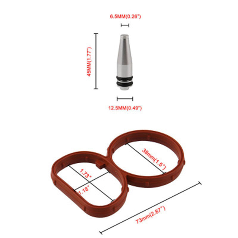 Swirl Flap Flaps Plug Blank Removal Replacement With Gaskets for BMW N47 2.0 D Generic