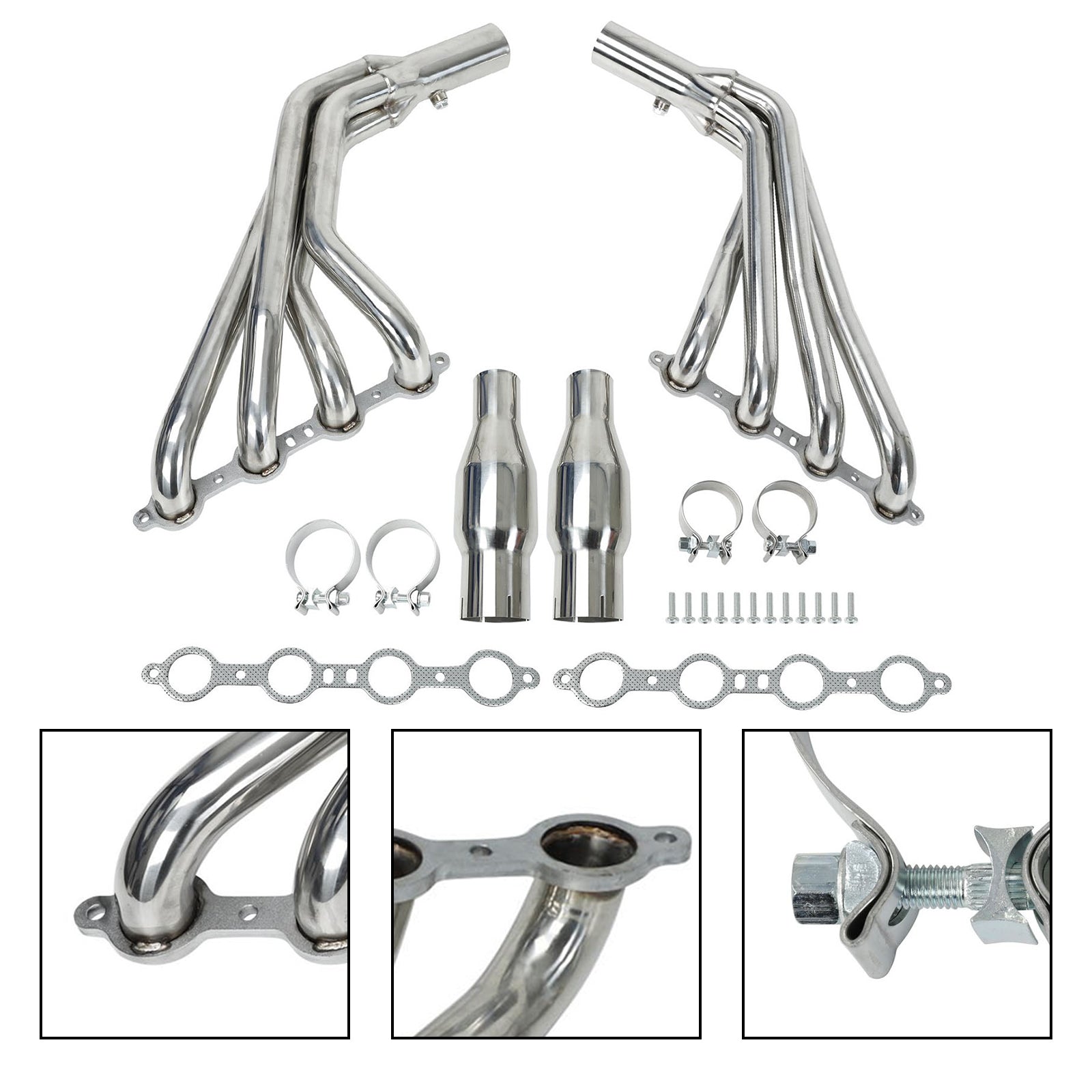 Long Tube Stainless Manifold Headers Fit Chevrolet Camaro SS LS3 6.2L V8 2010-2015