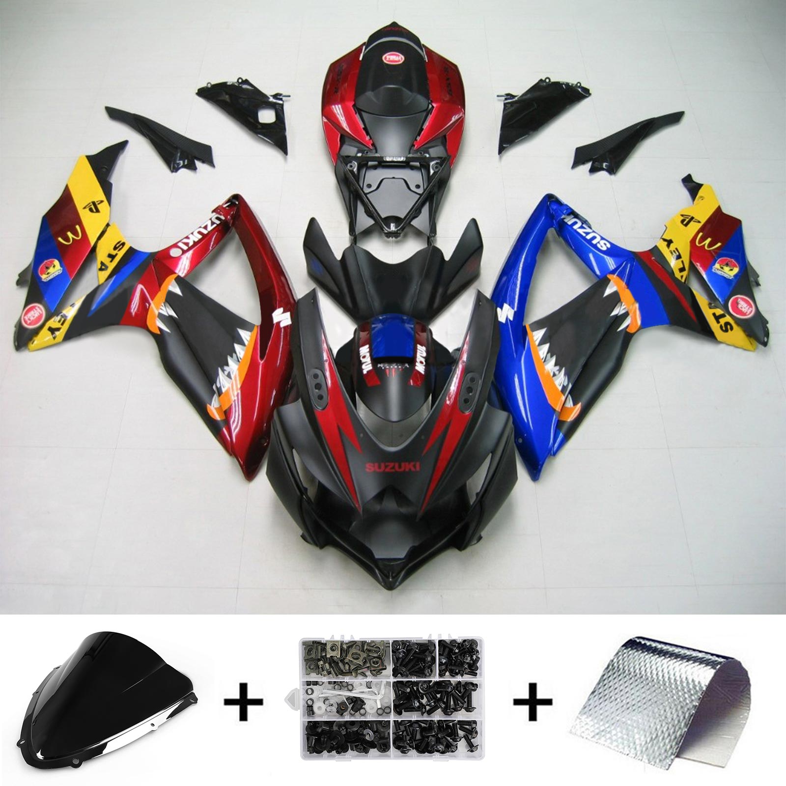 Suzuki GSXR 600/750 2008-2010 Kit Carenado Carroceria Plastico ABS K8