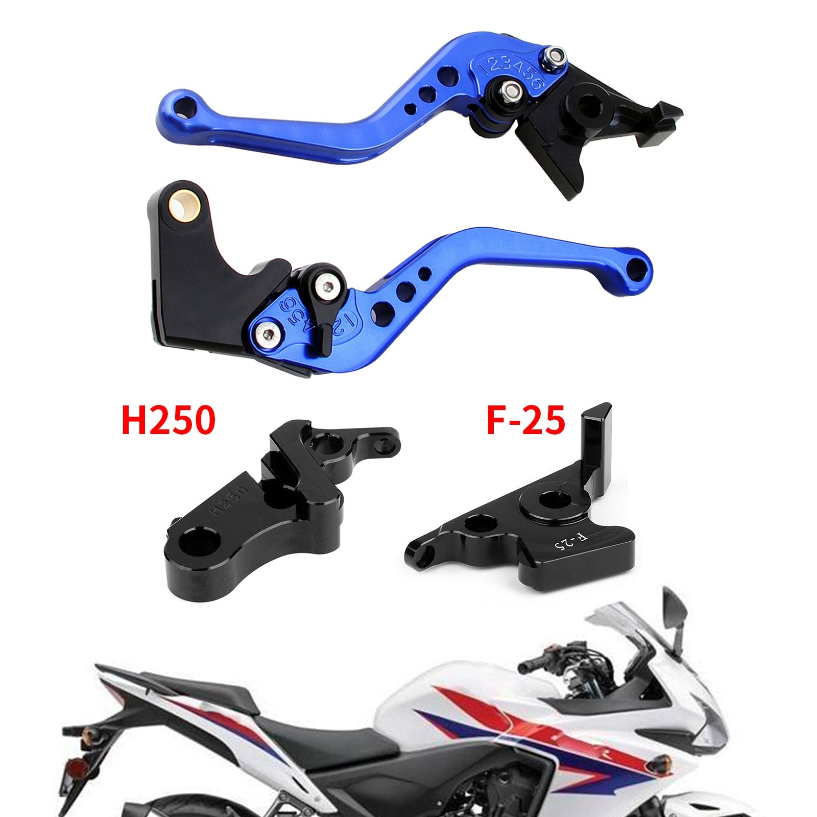 Short Clutch Brake Lever For Honda CB500F CBR500R 13-15 CBR300RR CB300F 14-16 Generic