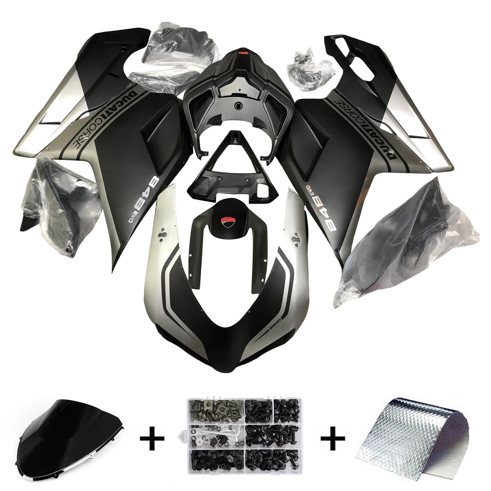 Ducati 1098 1198 848 2007-2011 Kit Carenado Carrocería ABS