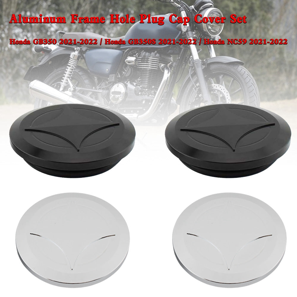 2021-2022 Honda GB350 NC59 CB350 Aluminum Frame Hole Plug Cap Cover Set