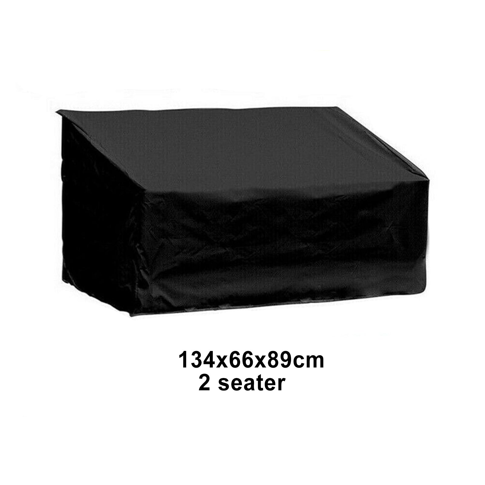 Black Waterproof Heavy Duty Garden Couch Outdoor 2/3/4 Seater Bench Seat Cover