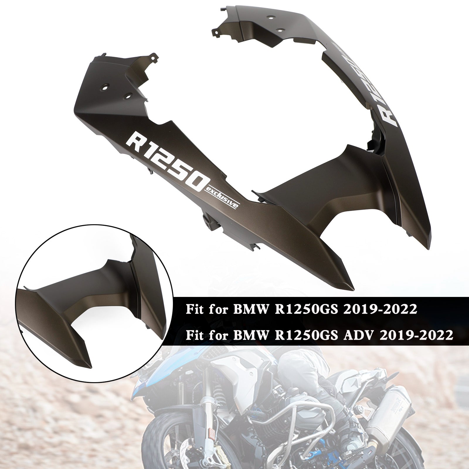 Cubierta de guardabarros de pico de carenado de nariz delantera para BMW R1250GS / ADV 2019-2022