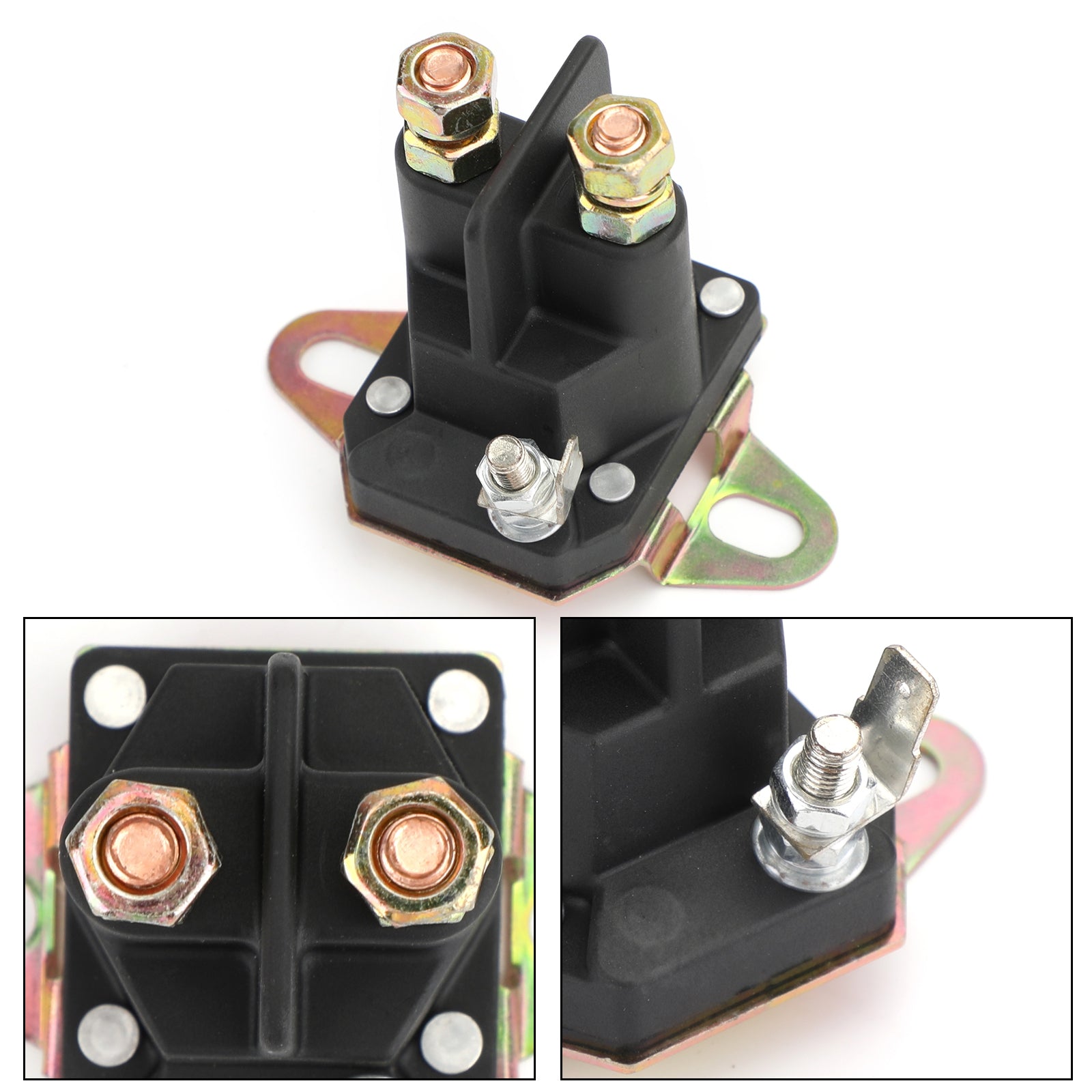 Solenoide de 3 postes para tractor de césped compatible con 7701100MA 7769224MA 94613MA 9924285 110832X genérico