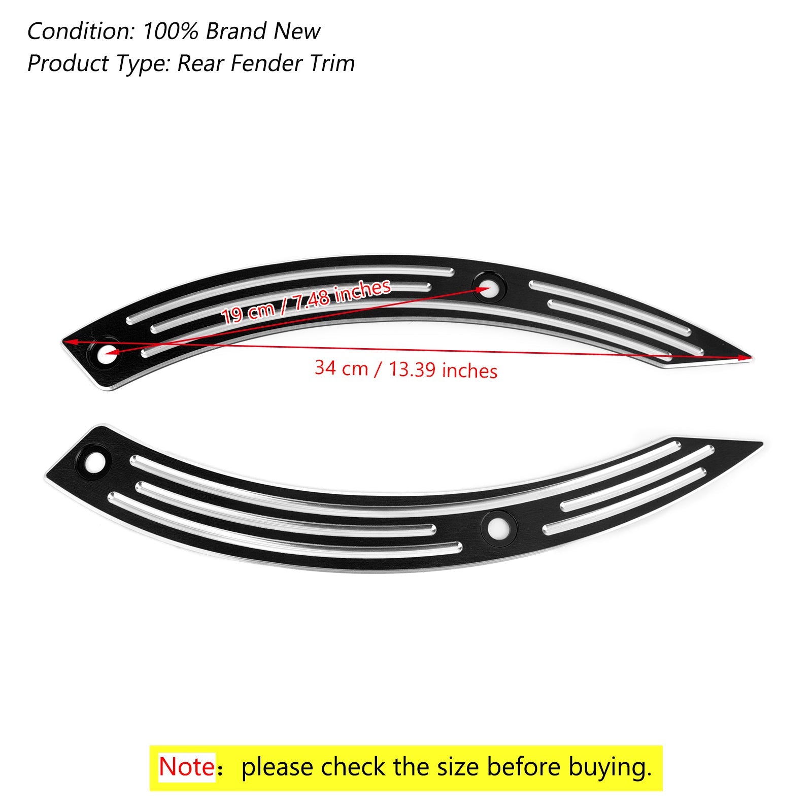 Honda 2017-2019 REBEL CMX500 CMX300 Motorcycle Rear Fender Cover Trim Plate