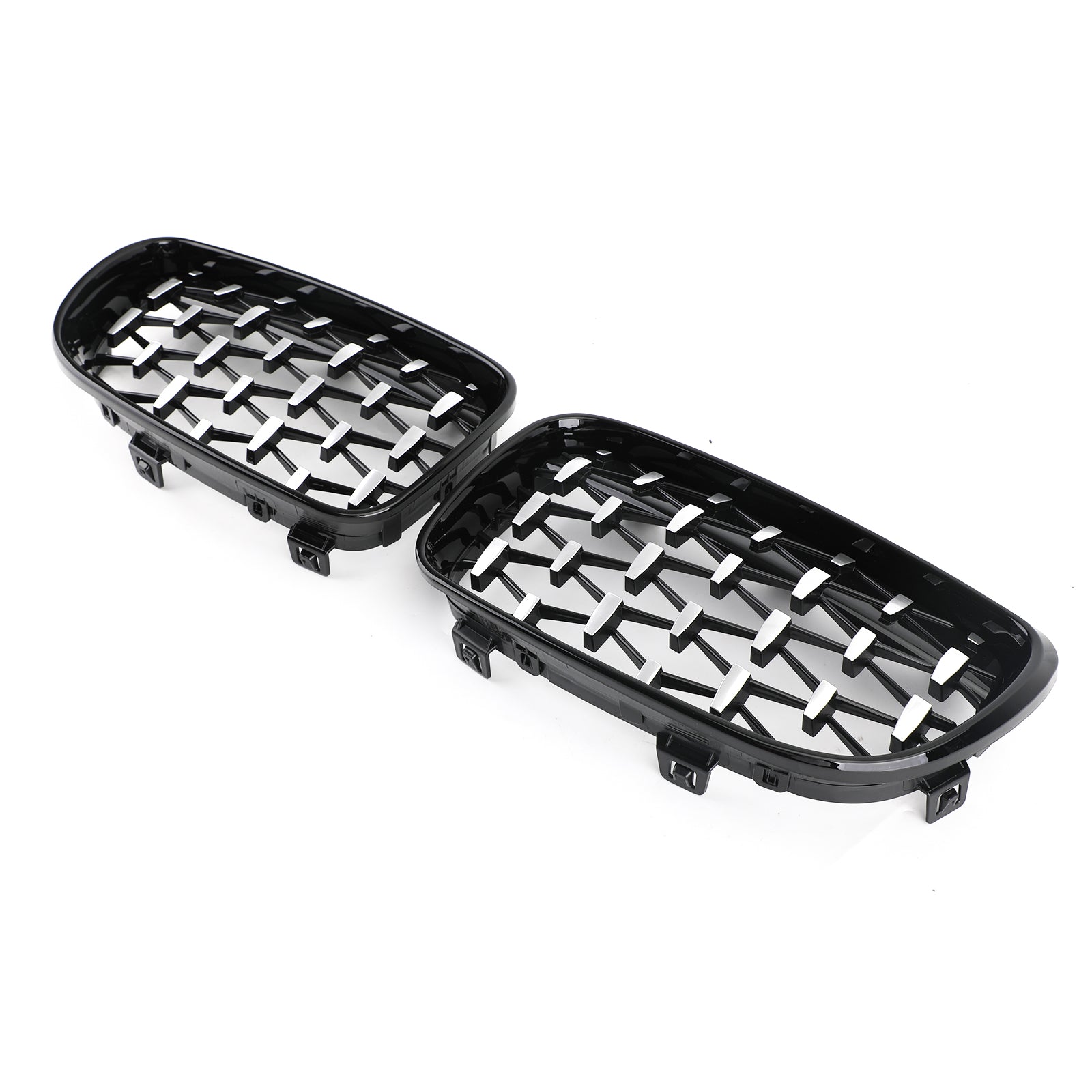 Front Grille Fit BMW 1 Series E81 E87 E82 E88 128i 135i 2008-2012 Black & Chrome Generic