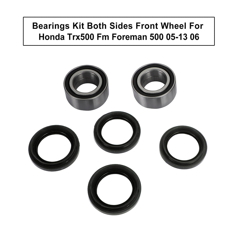 05-13 Honda Trx500 Fm Foreman 500 06 Bearings Kit Both Sides Front Wheel