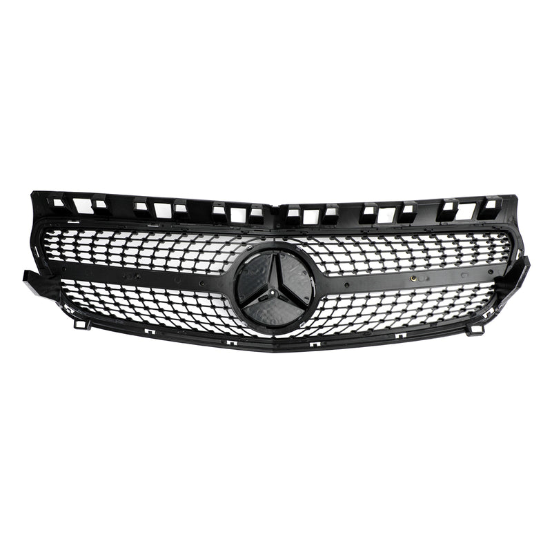 Mercedes Benz Clase A W176 2013-2015 Parachoques Delantero Rejilla Parrilla Negro/Cromo