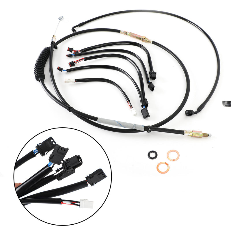 Kit de cables de manillar de 16" para Harley Low Rider S FXLRS 114 2020-2021 Genérico