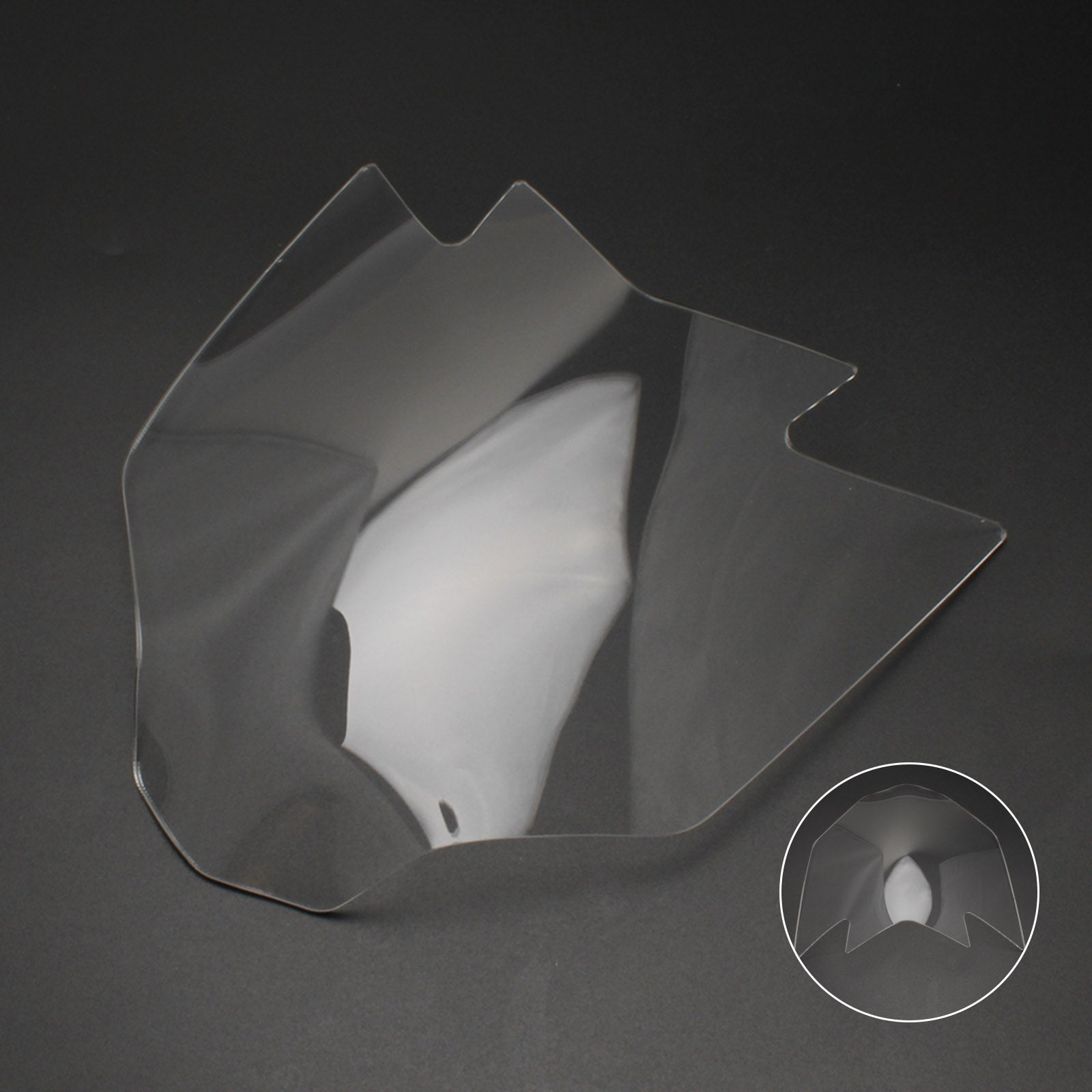 Front Headlight Lens Protection Cover Fit For Yamaha Fz-S Fz S 150 17-19 Smoke Generic