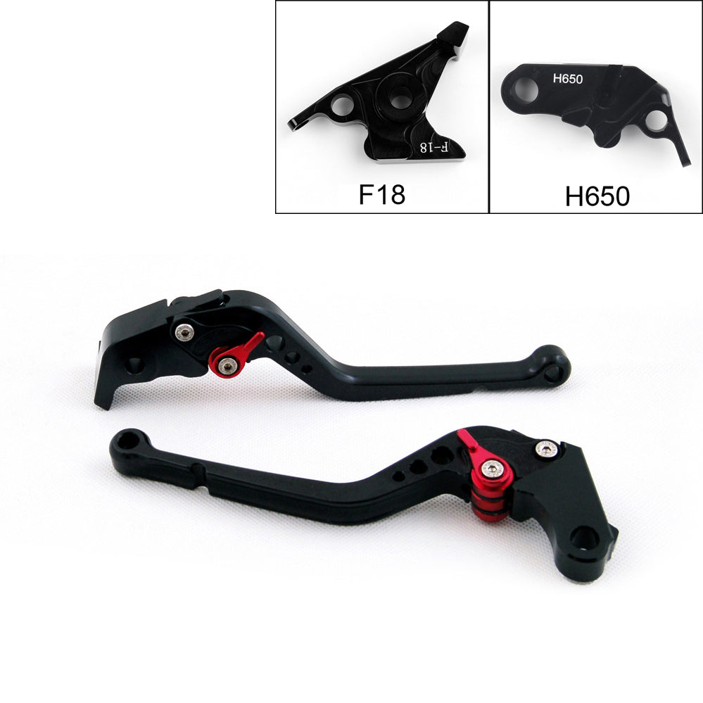 Long Brake Clutch Levers For Honda CBR650F/CB650F 2014-2015 (F-18/H-65) Black Generic