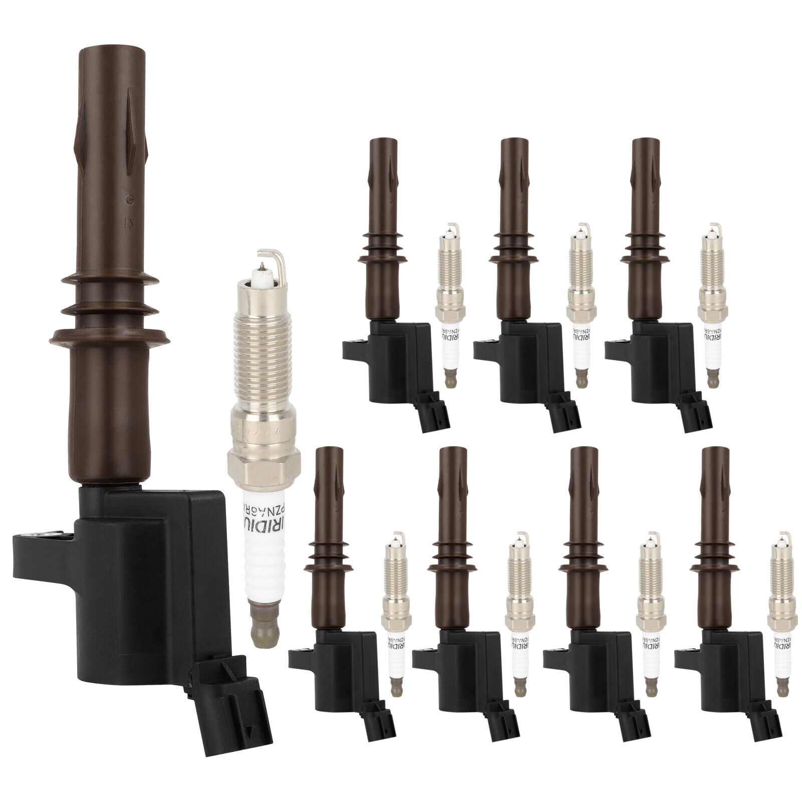 2008-2014 Ford Expedition Lincoln Navigato V8 5.4L 8pcs Ignition Coils +Spark Plugs DG521 SP509 Fedex Express