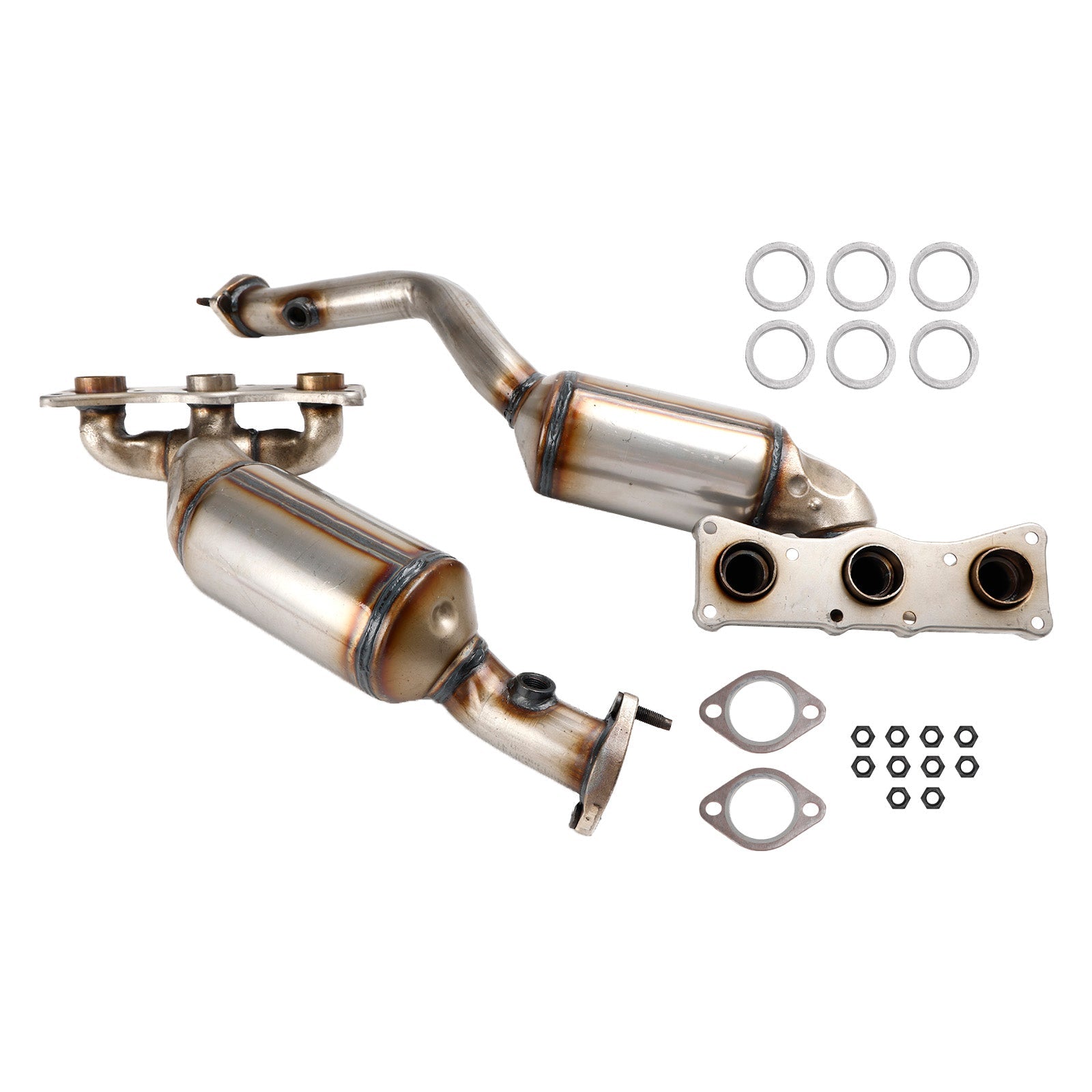 Pair Manifold Catalytic Converter 10H22-134 10H22-135 For BMW 328i 2007-2012