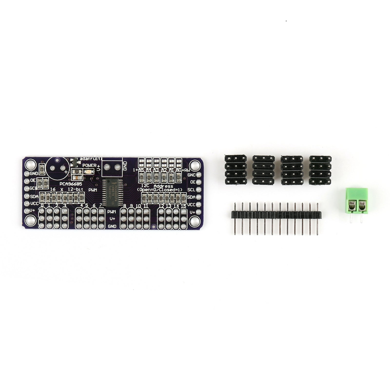 5Pcs CJMCU-PCA9685 16 Channel PWM Servo Module LED Driver 12-Bit I2C For Arduino