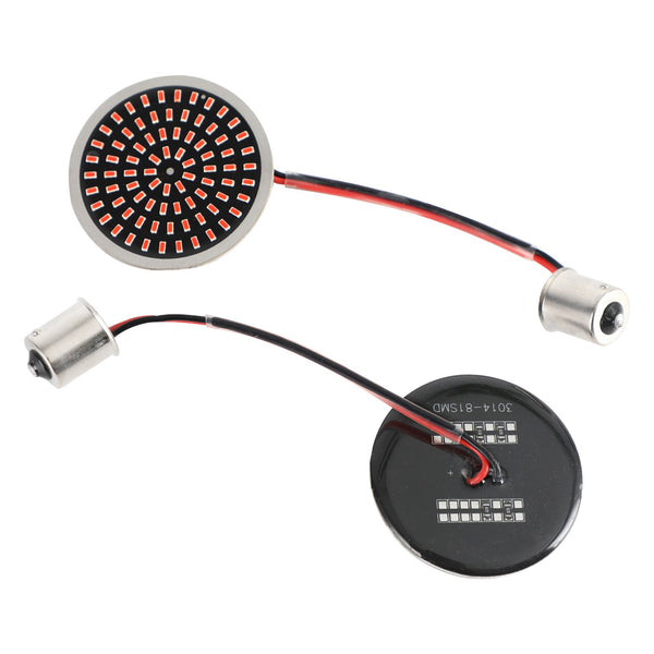 1156 LED luz de señal de giro inserta lámpara apta para Softail Touring Dyna Sportster genérico