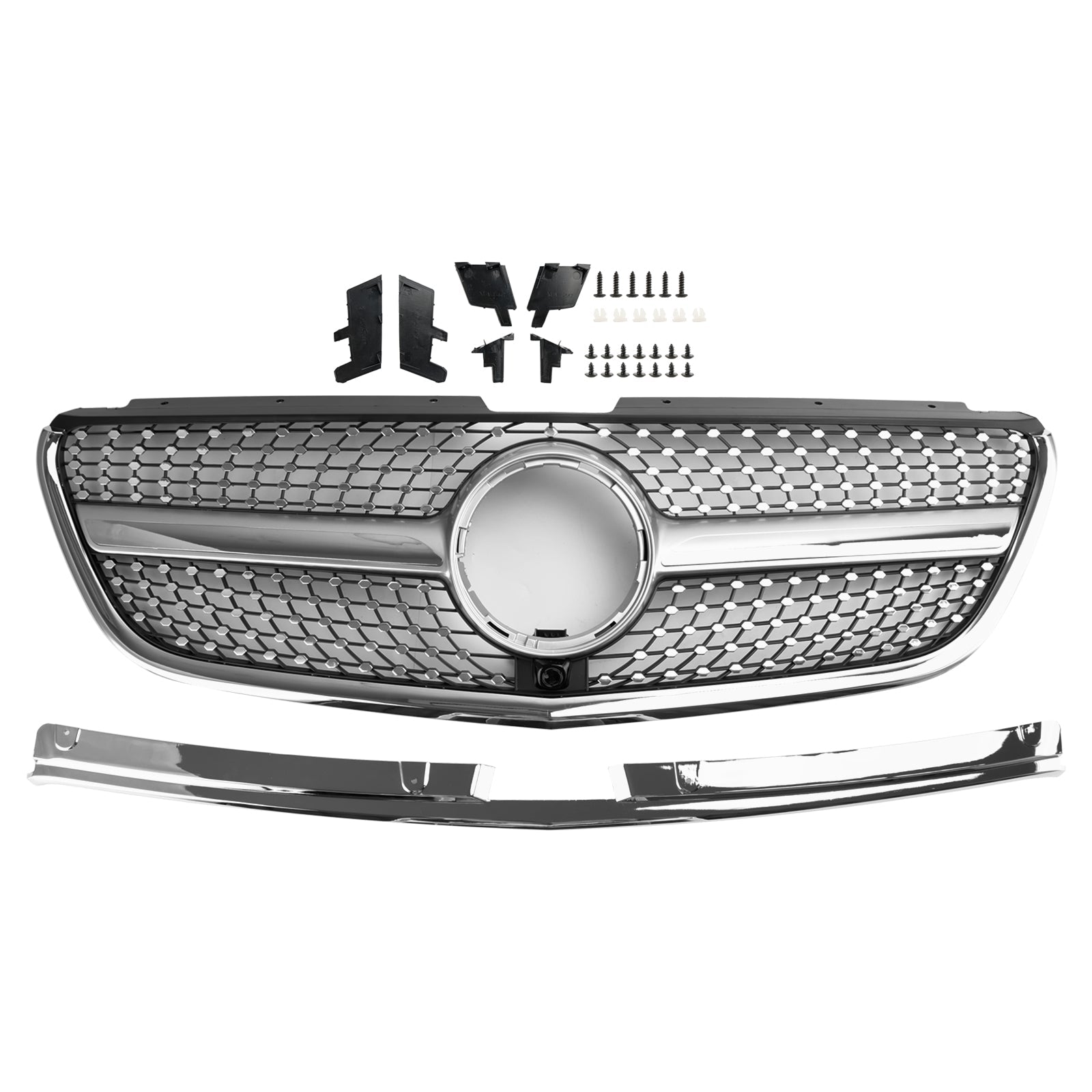 مرسيدس فيتو W447 2015-2019 GT Stlye Diamond Front Bumper Grill Grille