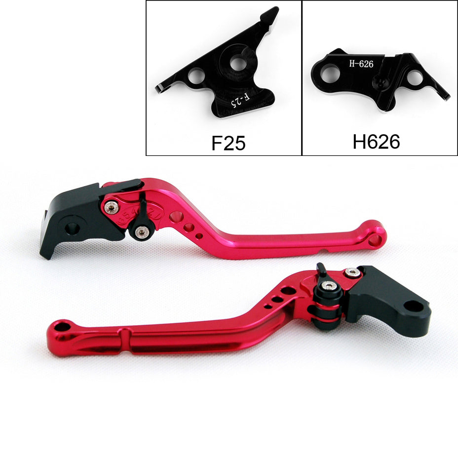 Long Brake Clutch Levers For Honda CBR500R 2013-2014 Black Generic