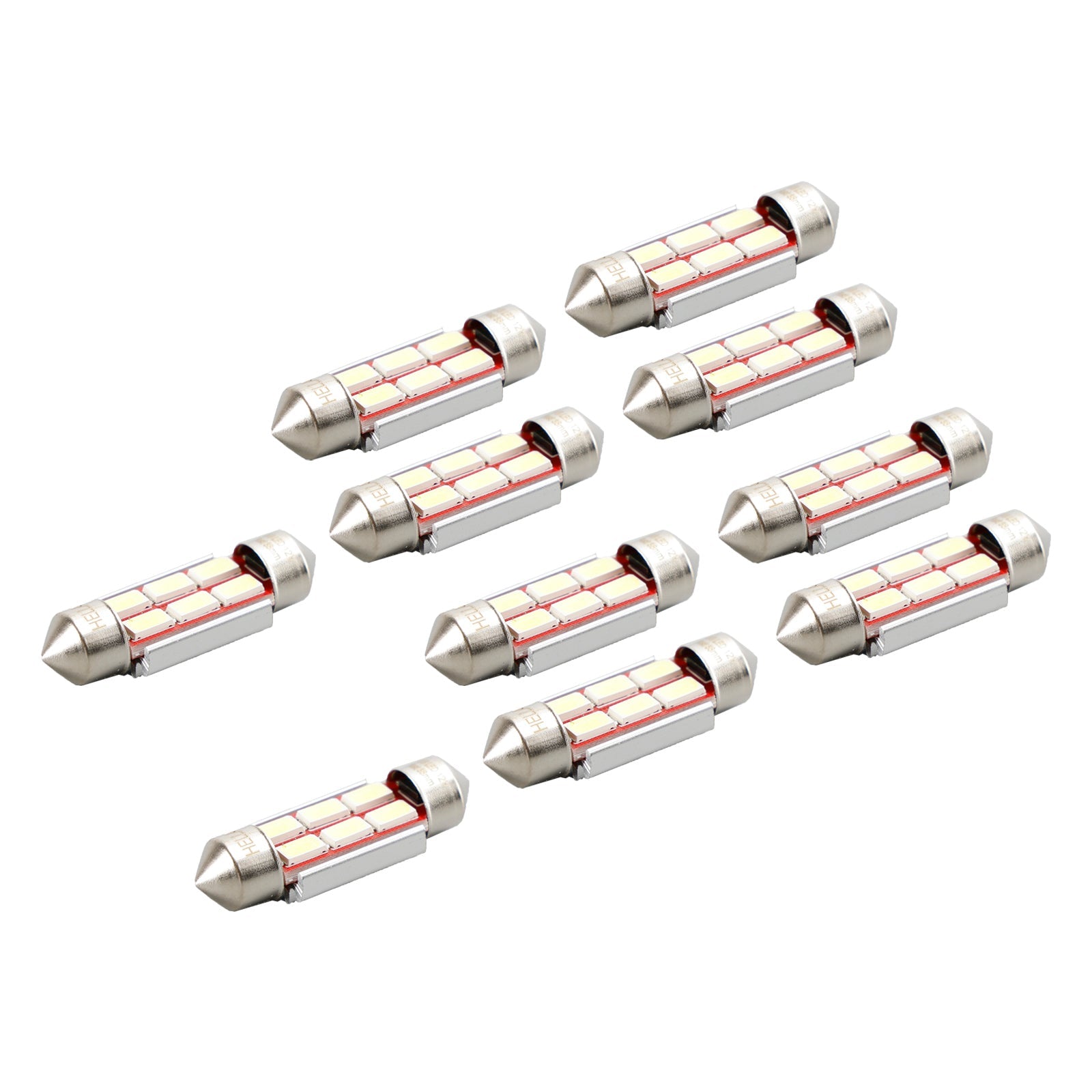 10X For HELLA LED Retrofit 6418W FESTOON 38MM 12V 3W SV8.5-8 6000K