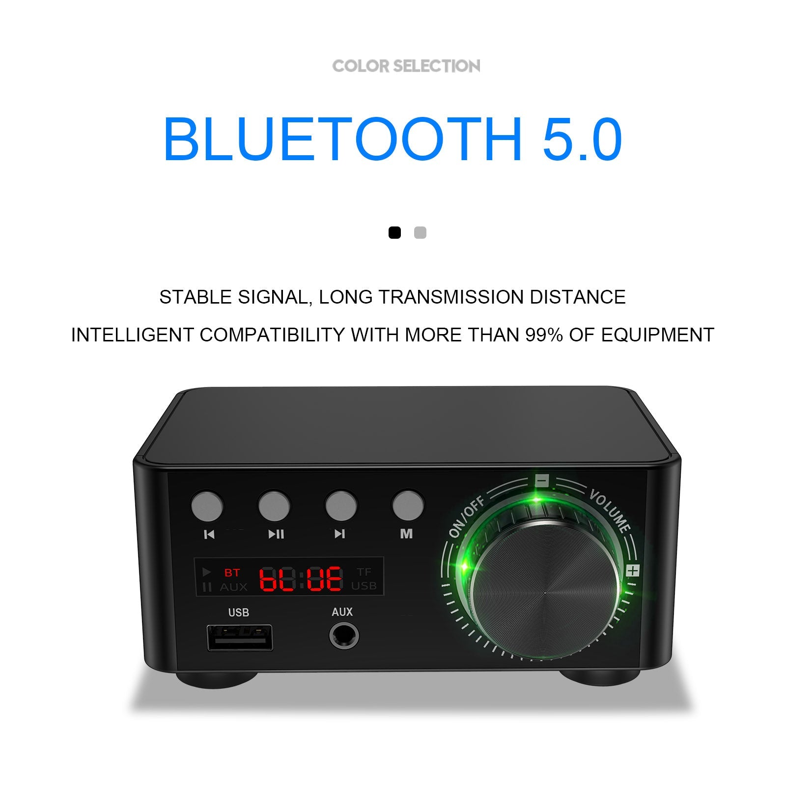 HiFi Mini Bluetooth 5.0 Digital Power Sound Amplifier Stereo Audio Receiver USB