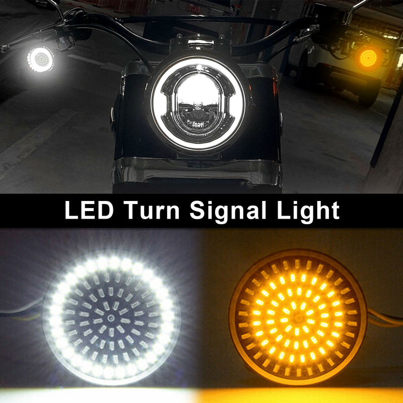 1157 مصباح إشارة الانعطاف LED يُدرج مصباح مناسب لـ Softail Touring Dyna Sportster Generic
