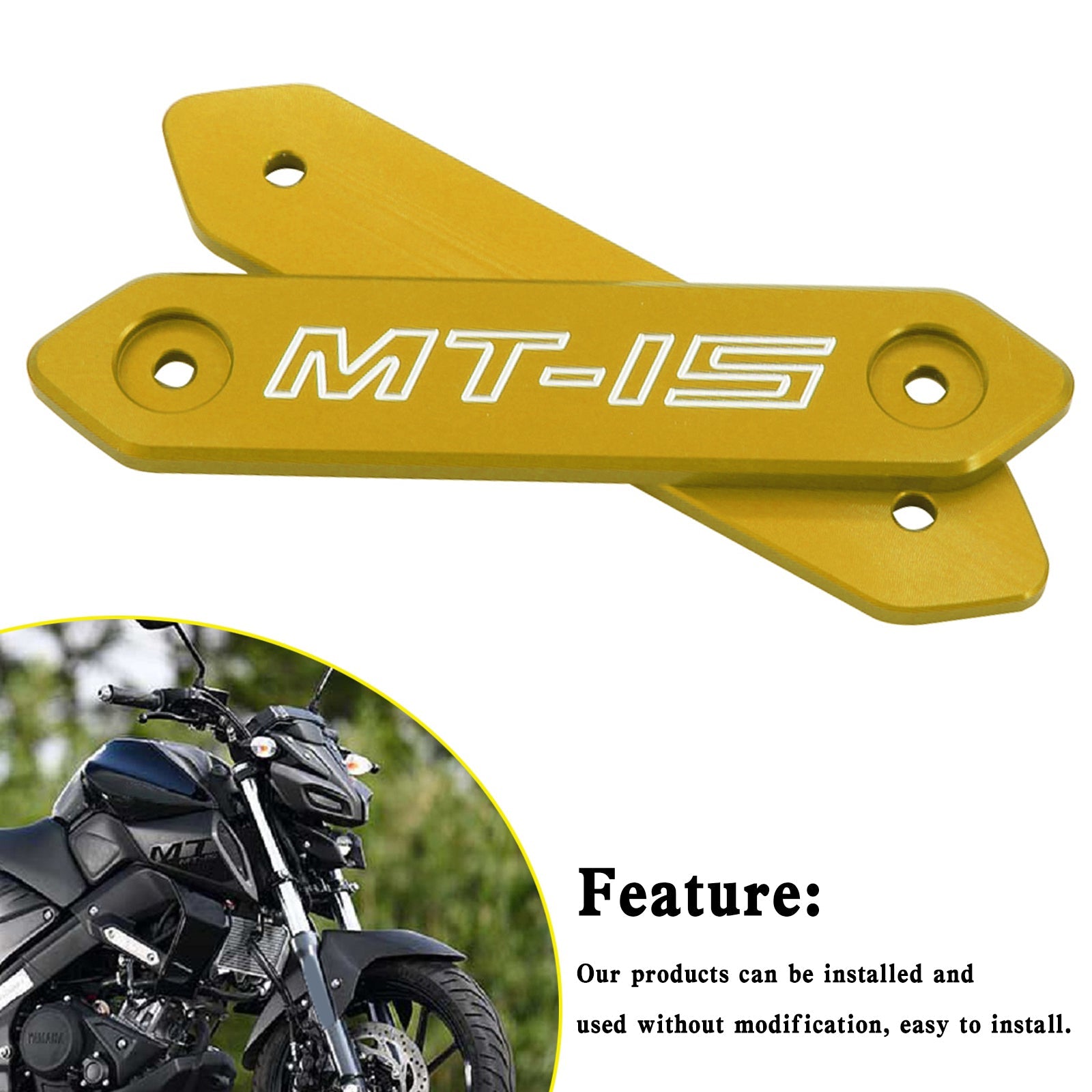 Aluminum Alloy Accessories Body Cover For Yamaha MT 15 MT-15 MT15 2018-2020 Generic