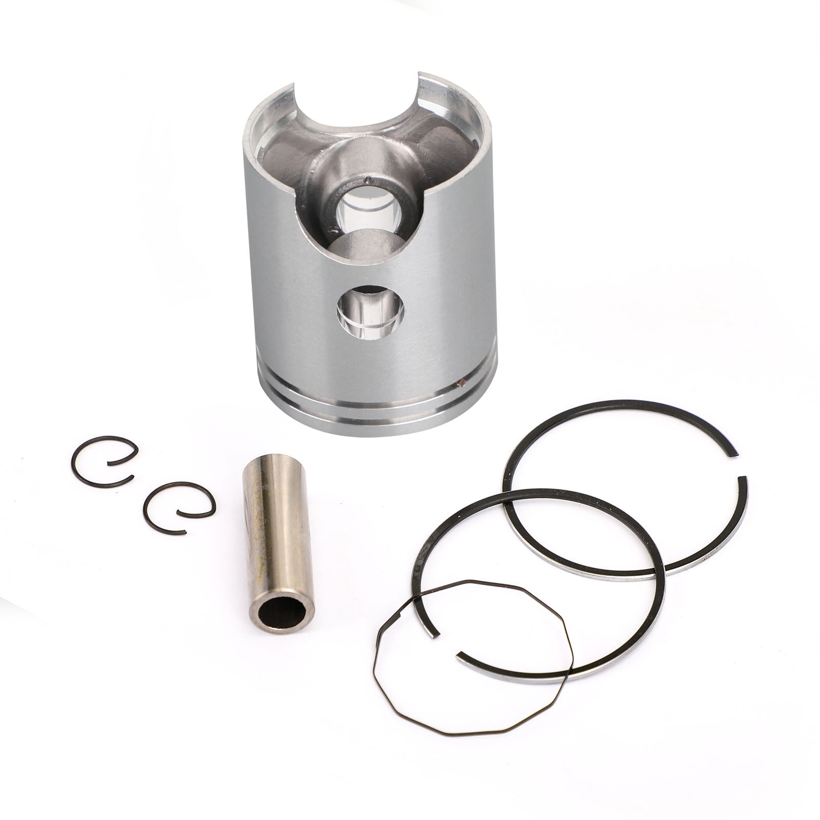 Piston Kit +0.25MM Bore 52.25mm Fit for Yamaha YB100/DX100/AG100/LT2/LT3 100cc Generic