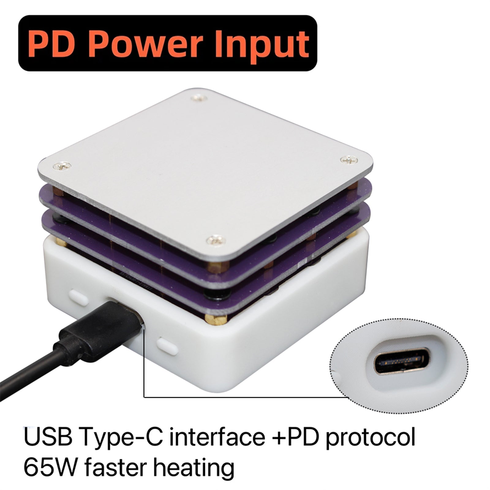 65W Mini Hot Plate PCB Board Soldering LCD Display Soldering Heater Station