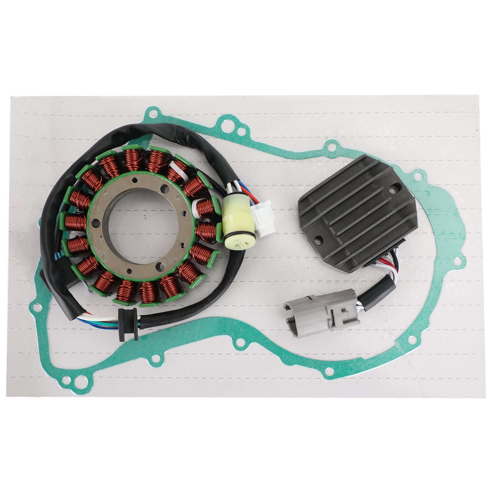 Magneto Stator+Voltage Rectifier+Gasket For Yamaha Wolverine 350 YFM350FX 02-05 Fedex Express Generic