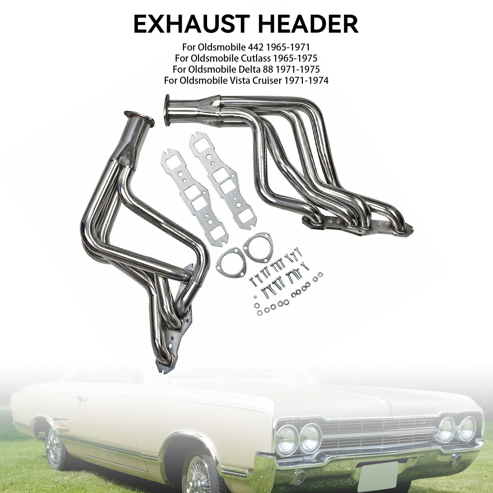 Oldsmobile Vista Cruiser 1971-1974 Exhaust Manifold Header