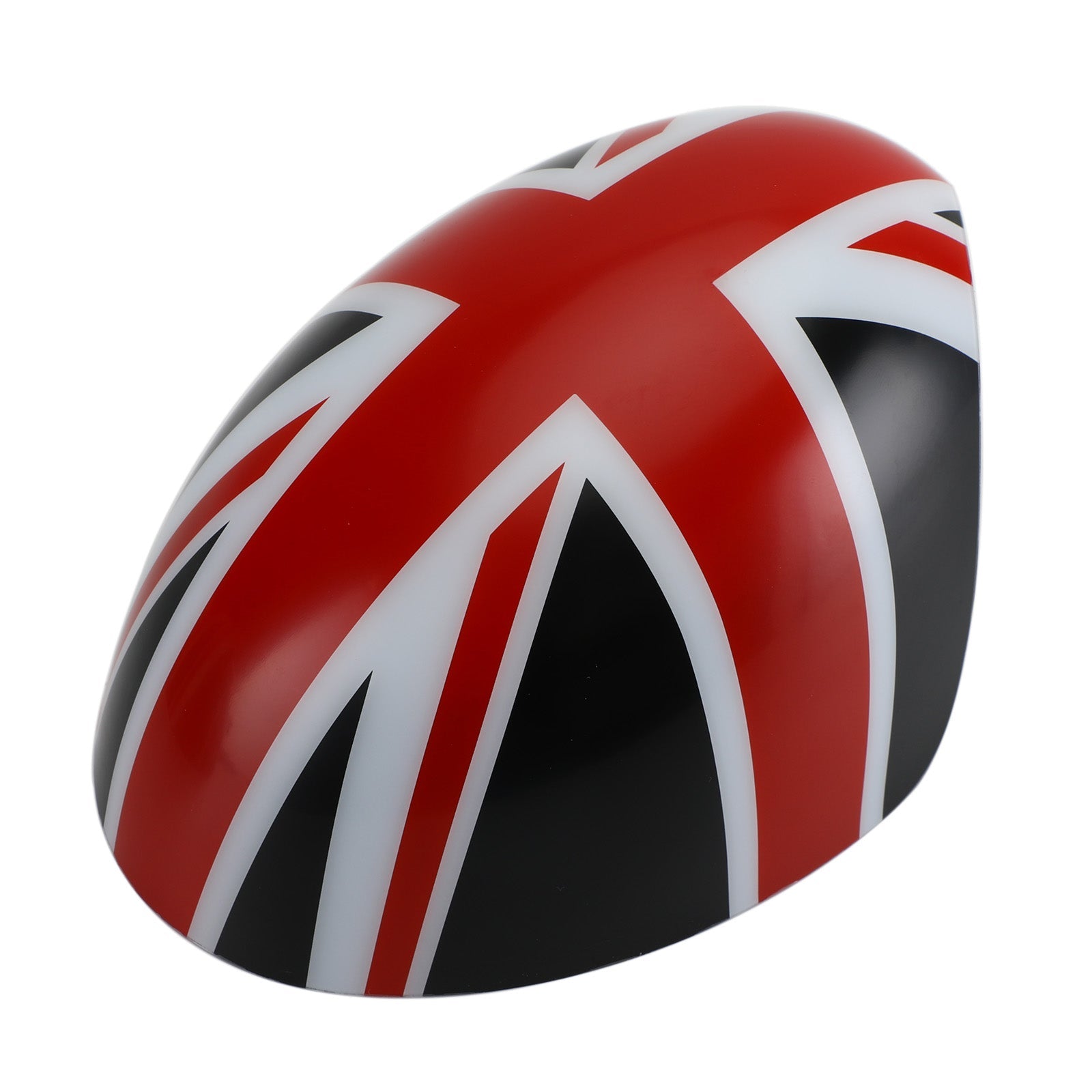 MINI Cooper R55 R56 R57 2 x  Union Jack UK Flag Mirror Covers Black/Red